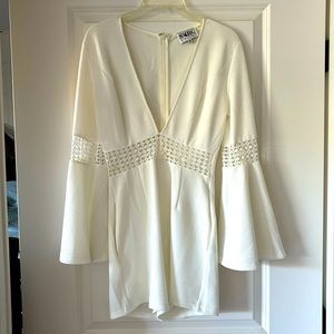 Sabo Skirt White Playsuit
